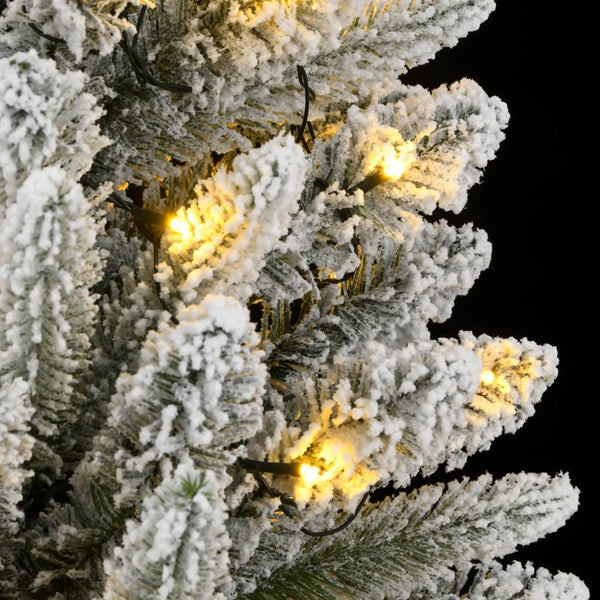 Künstlicher Weihnachtsbaum mit Schnee, 120cm, LED
