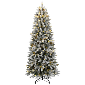 Künstlicher Weihnachtsbaum mit Schnee & LEDs, 180cm