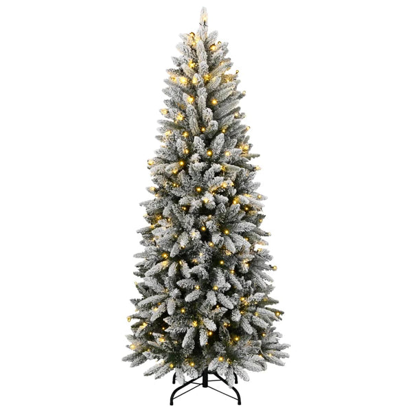 Künstlicher Weihnachtsbaum mit Schnee & LEDs, 180cm