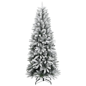 Künstlicher Weihnachtsbaum mit Schnee & LEDs, 180cm