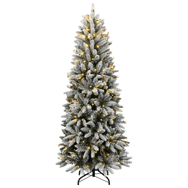 Künstlicher Weihnachtsbaum mit Schnee & 300 LEDs - 210cm