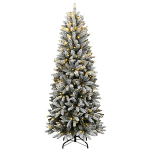 Künstlicher Weihnachtsbaum mit Schnee & 300 LEDs - 240cm