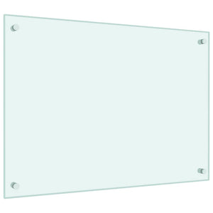 Küchenrückwand 2er Set Weiß Hartglas 70x50 cm