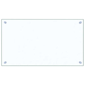 Küchenrückwand Hartglas Transparent 70x40cm 2er-Set