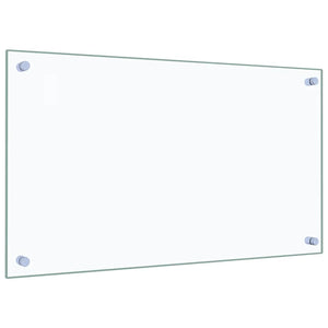 Küchenrückwand Hartglas Transparent 70x40cm 2er-Set