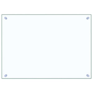 vidaXL Fonds de hotte 2 pcs Transparent 70x50 cm Verre trempé