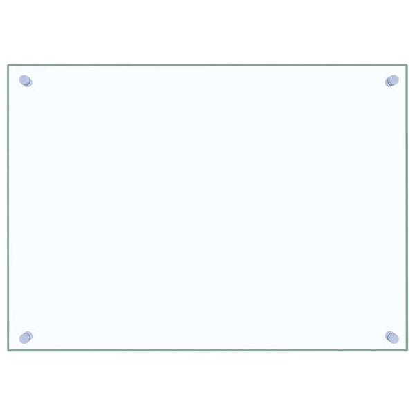 vidaXL Fonds de hotte 2 pcs Transparent 70x50 cm Verre trempé