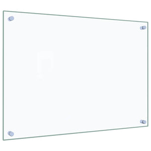 vidaXL Fonds de hotte 2 pcs Transparent 70x50 cm Verre trempé