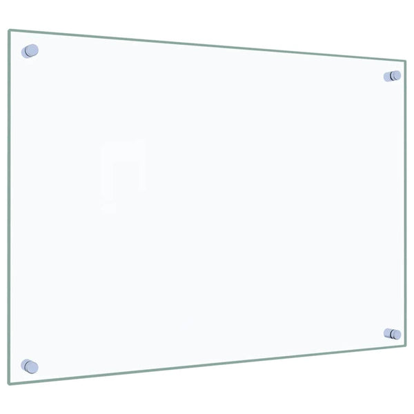 vidaXL Fonds de hotte 2 pcs Transparent 70x50 cm Verre trempé