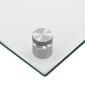 vidaXL Fonds de hotte 2 pcs Transparent 70x50 cm Verre trempé