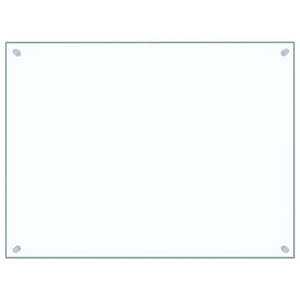 Küchenrückwand Hartglas Transparent 80x60cm 2er Set