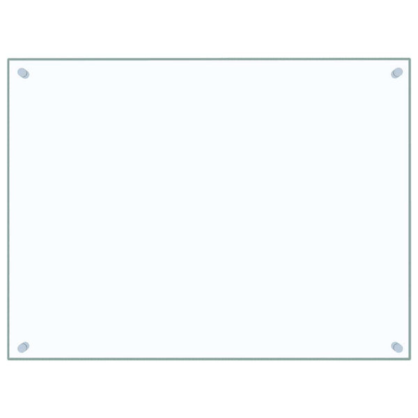 Küchenrückwand Hartglas Transparent 80x60cm 2er Set