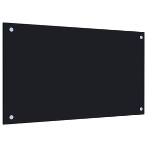 Küchenrückwand Schwarz 70x40cm, 2er Set