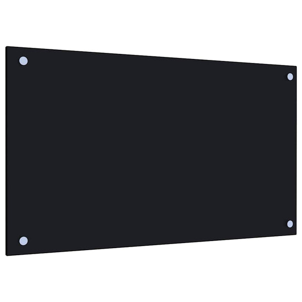 Küchenrückwand Schwarz 70x40cm, 2er Set