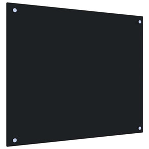 Küchenrückwand 2er Set Schwarz 70x60cm