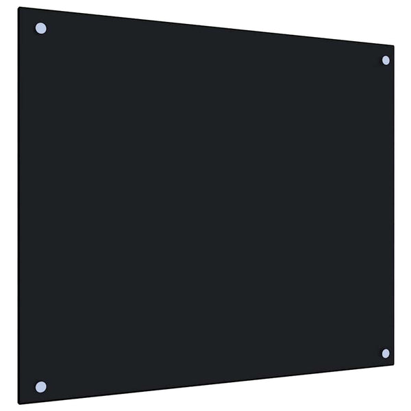 Küchenrückwand 2er Set Schwarz 70x60cm