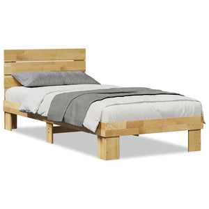 Massivholzbett Eiche 75x190 cm ohne Matratze