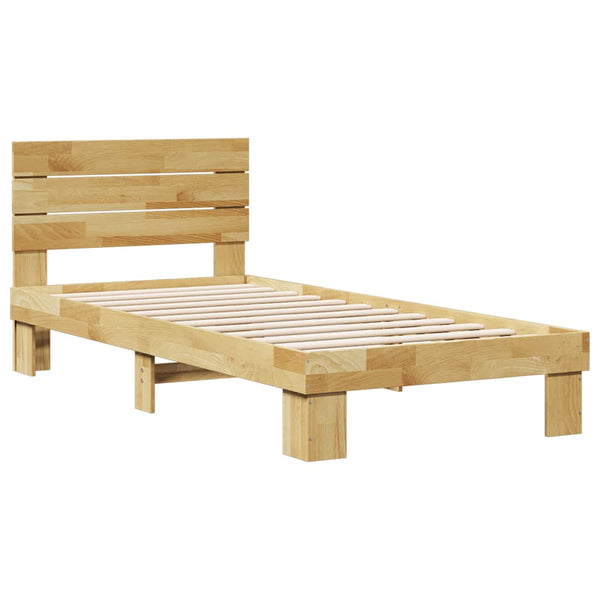Massivholzbett Eiche 75x190 cm ohne Matratze