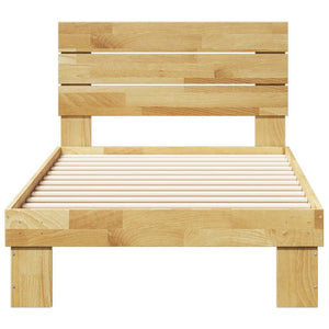 Massivholzbett Eiche 75x190 cm ohne Matratze