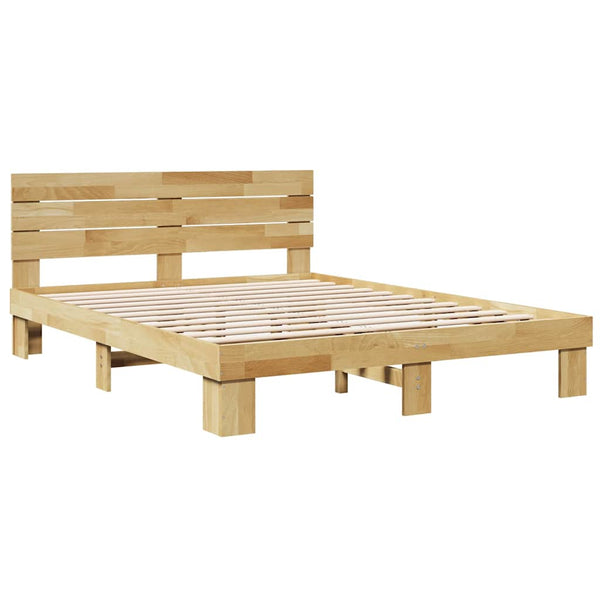 Massivholzbett Eiche 135x190 cm