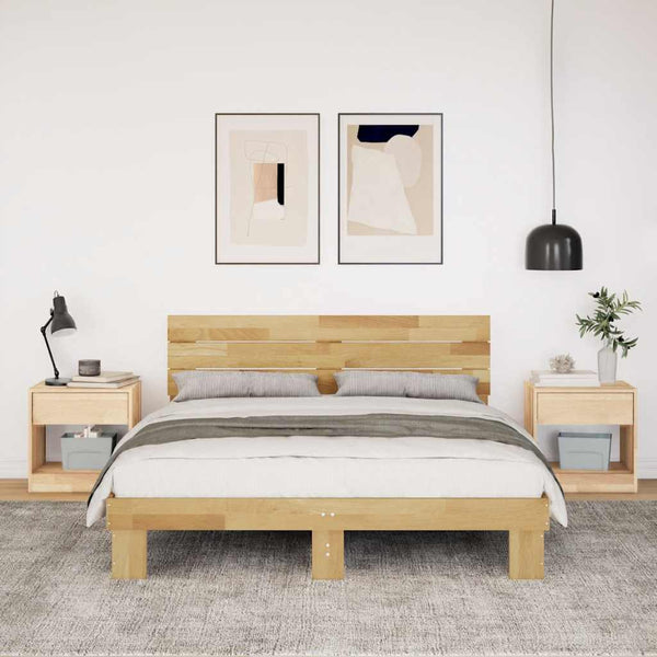 Massivholzbett Eiche 135x190 cm
