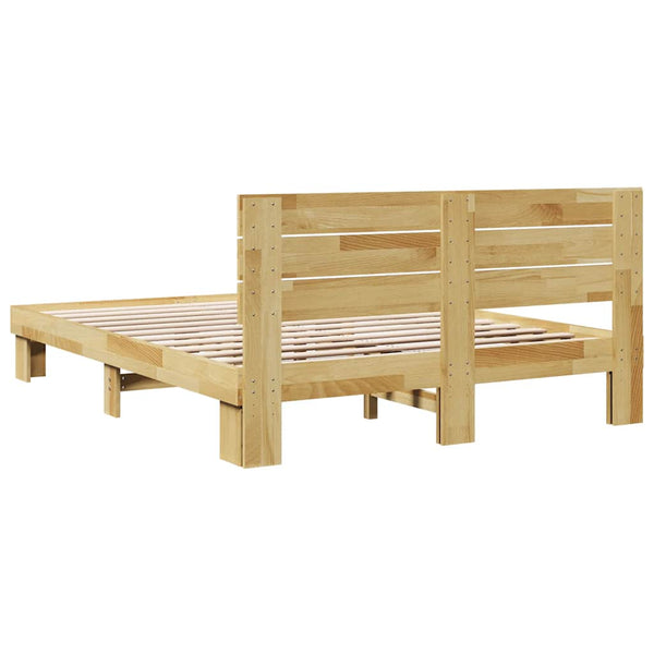 Massivholzbett Eiche 135x190 cm