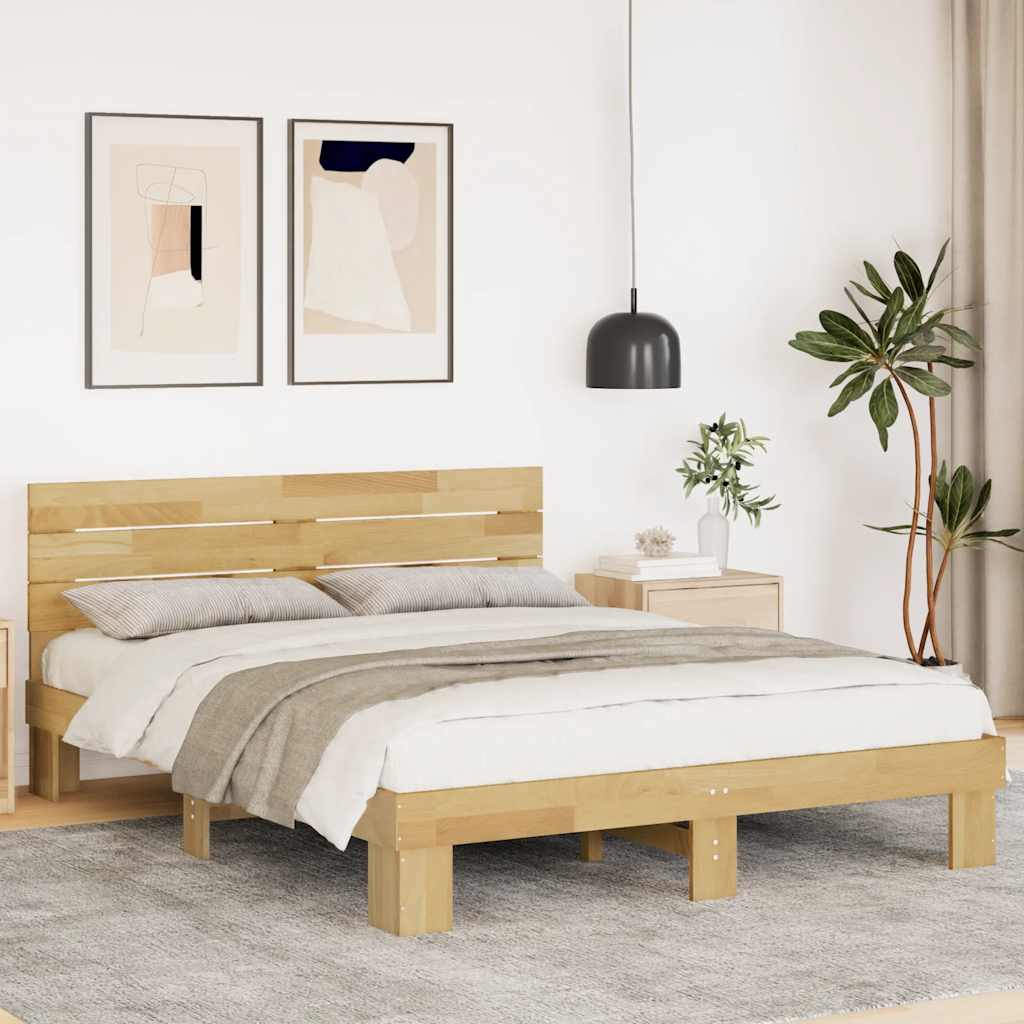 Massivholzbett Eiche 135x190 cm