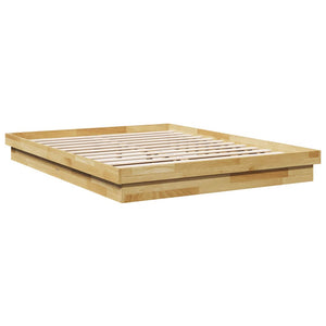 Massivholzbett 150x200 cm Eiche ohne Matratze