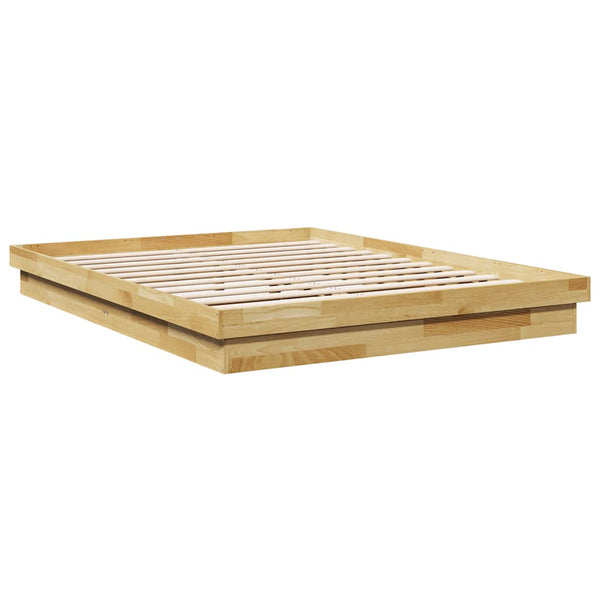 Massivholzbett 150x200 cm Eiche ohne Matratze