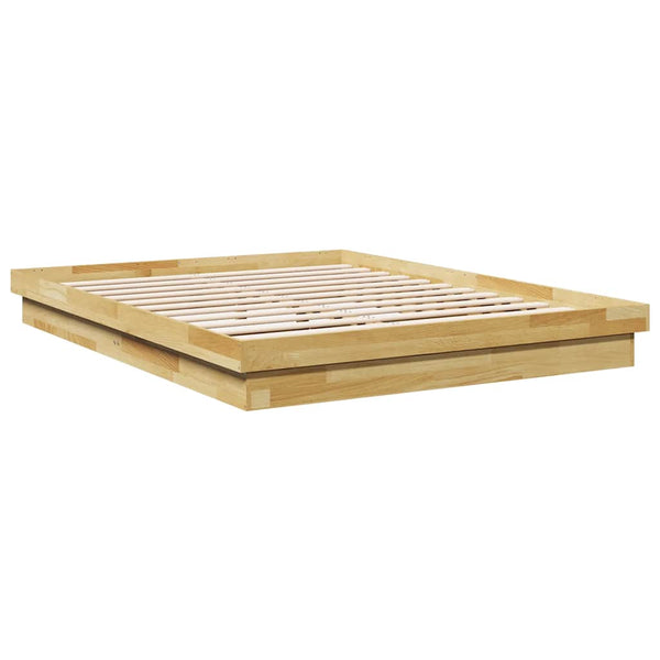 Massivholzbett 150x200 cm Eiche ohne Matratze