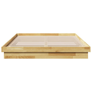 Massivholzbett Eiche 135x190 cm ohne Matratze