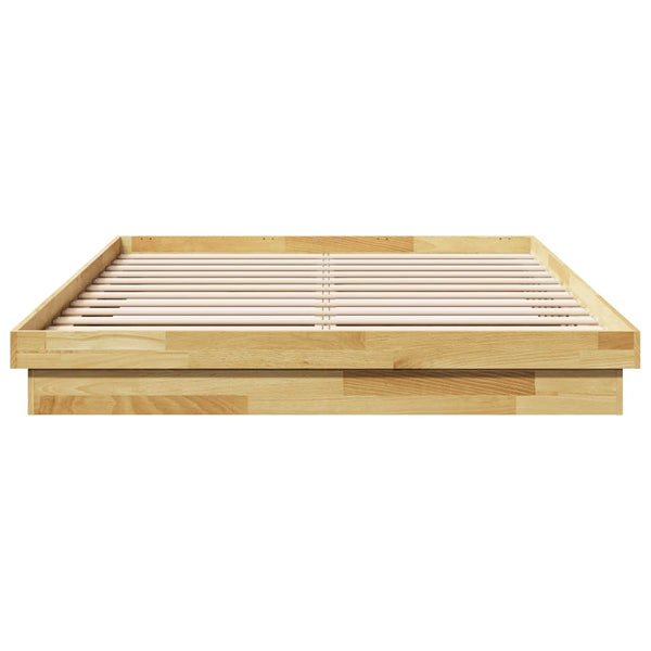 Massivholzbett Eiche 135x190 cm ohne Matratze