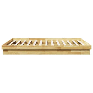 Massivholzbett Eiche 135x190 cm ohne Matratze