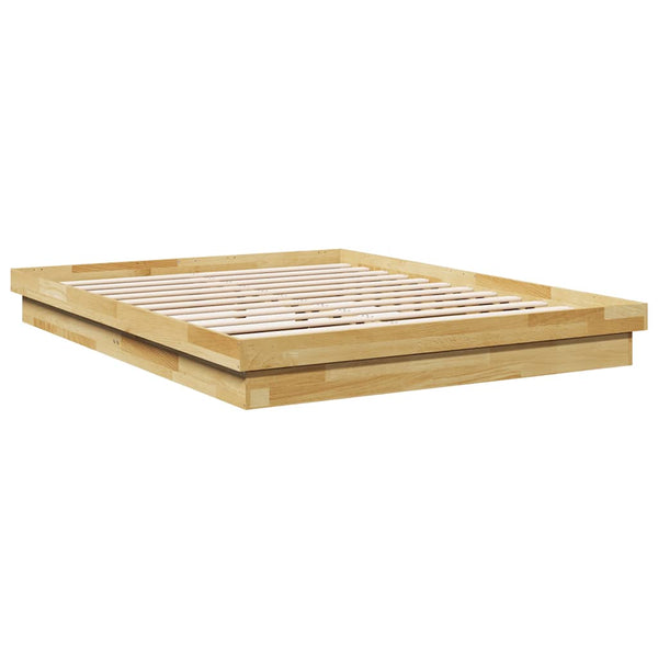 Massivholzbett Eiche 135x190 cm ohne Matratze