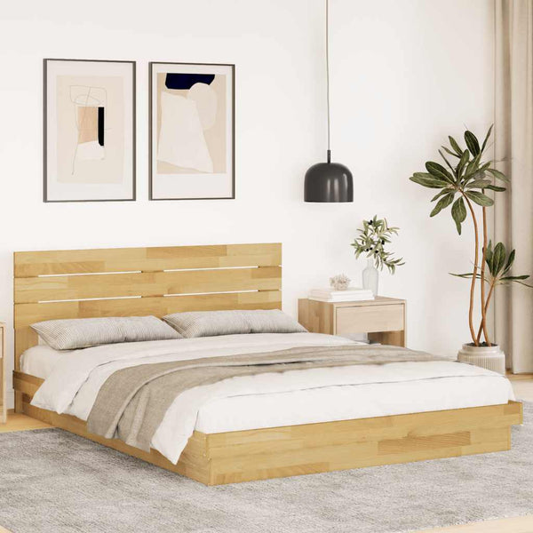Massivholzbett Eiche 150x200 cm