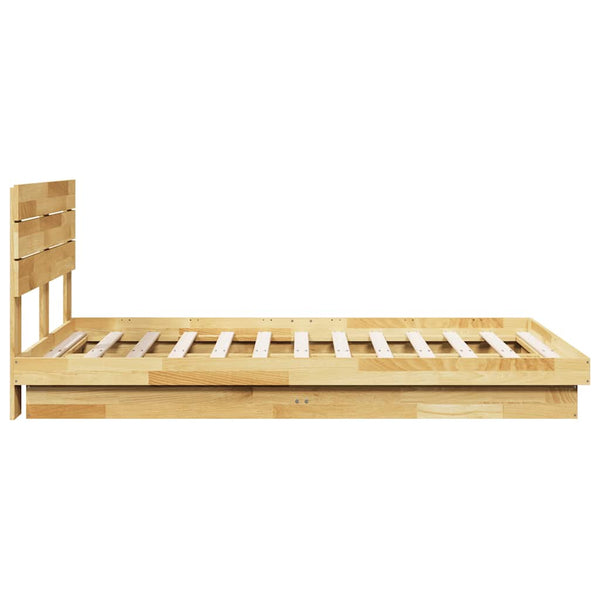 Massivholzbett Eiche 120x200 cm ohne Matratze