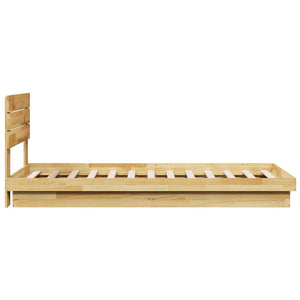 Massivholzbett Eiche 90x190 cm ohne Matratze
