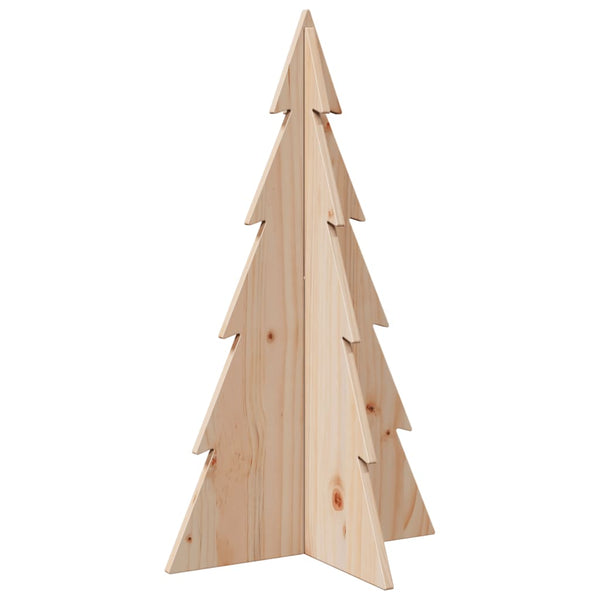 vidaXL Sapin de Noël à décorer en bois 80 cm en pin massif