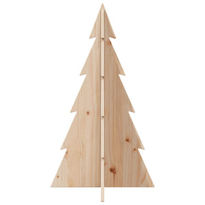 vidaXL Sapin de Noël à décorer en bois 80 cm en pin massif