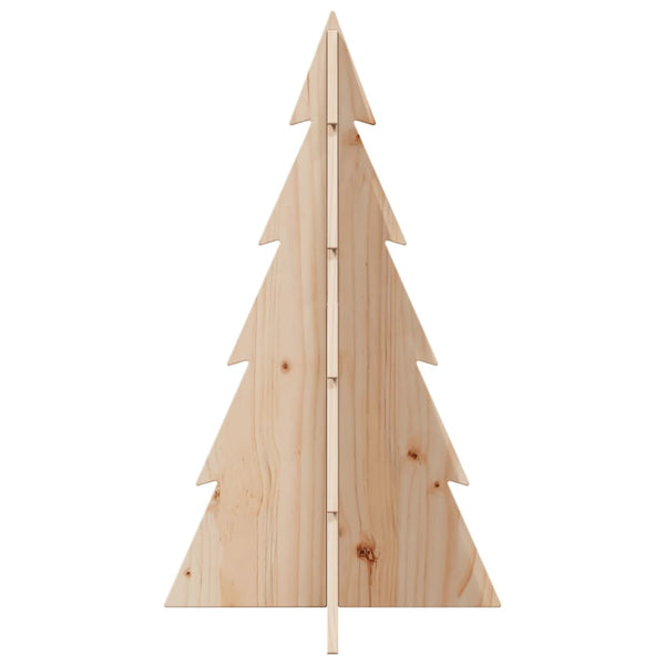 vidaXL Sapin de Noël à décorer en bois 80 cm en pin massif