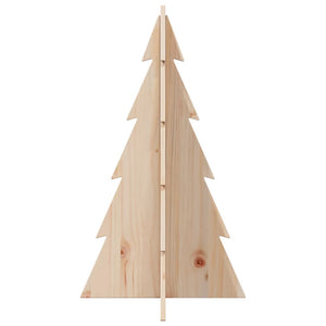 vidaXL Sapin de Noël à décorer en bois 80 cm en pin massif