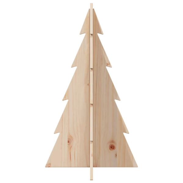 vidaXL Sapin de Noël à décorer en bois 80 cm en pin massif