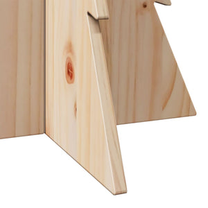 vidaXL Sapin de Noël à décorer en bois 80 cm en pin massif