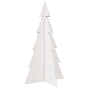 vidaXL Sapin de Noël à décorer Blanc 80 cm Bois de pin massif