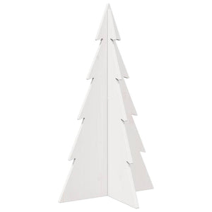 vidaXL Sapin de Noël à décorer Blanc 80 cm Bois de pin massif