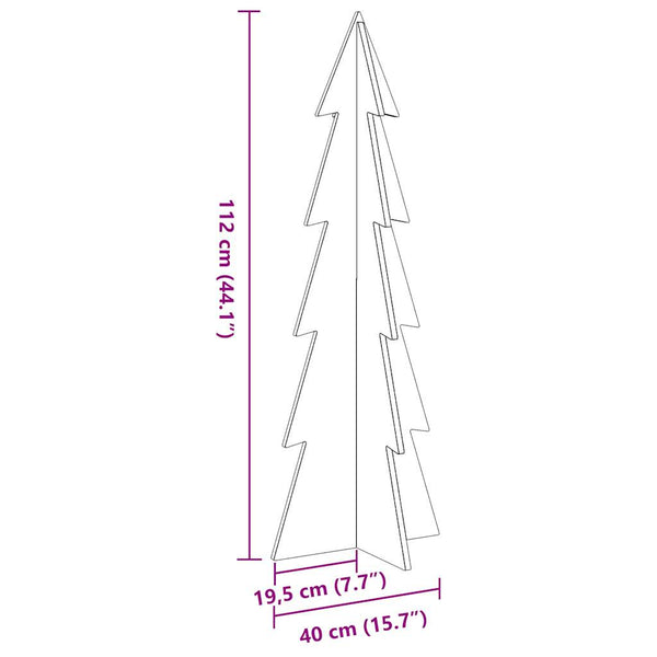 Weihnachtsbaum aus Holz zum Schmücken 112cm