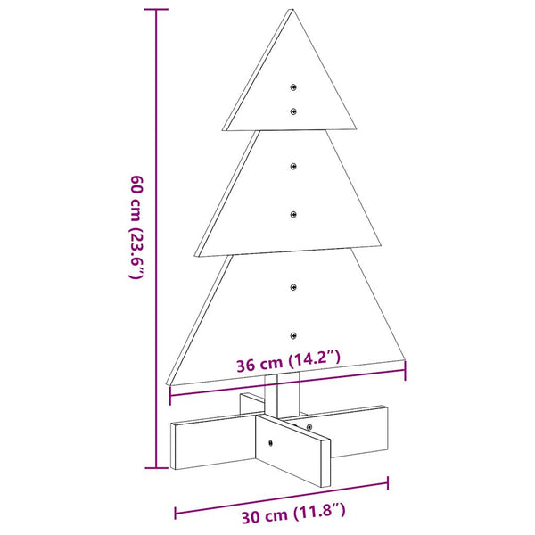Weihnachtsbaum zum Schmücken, 60cm Kiefer