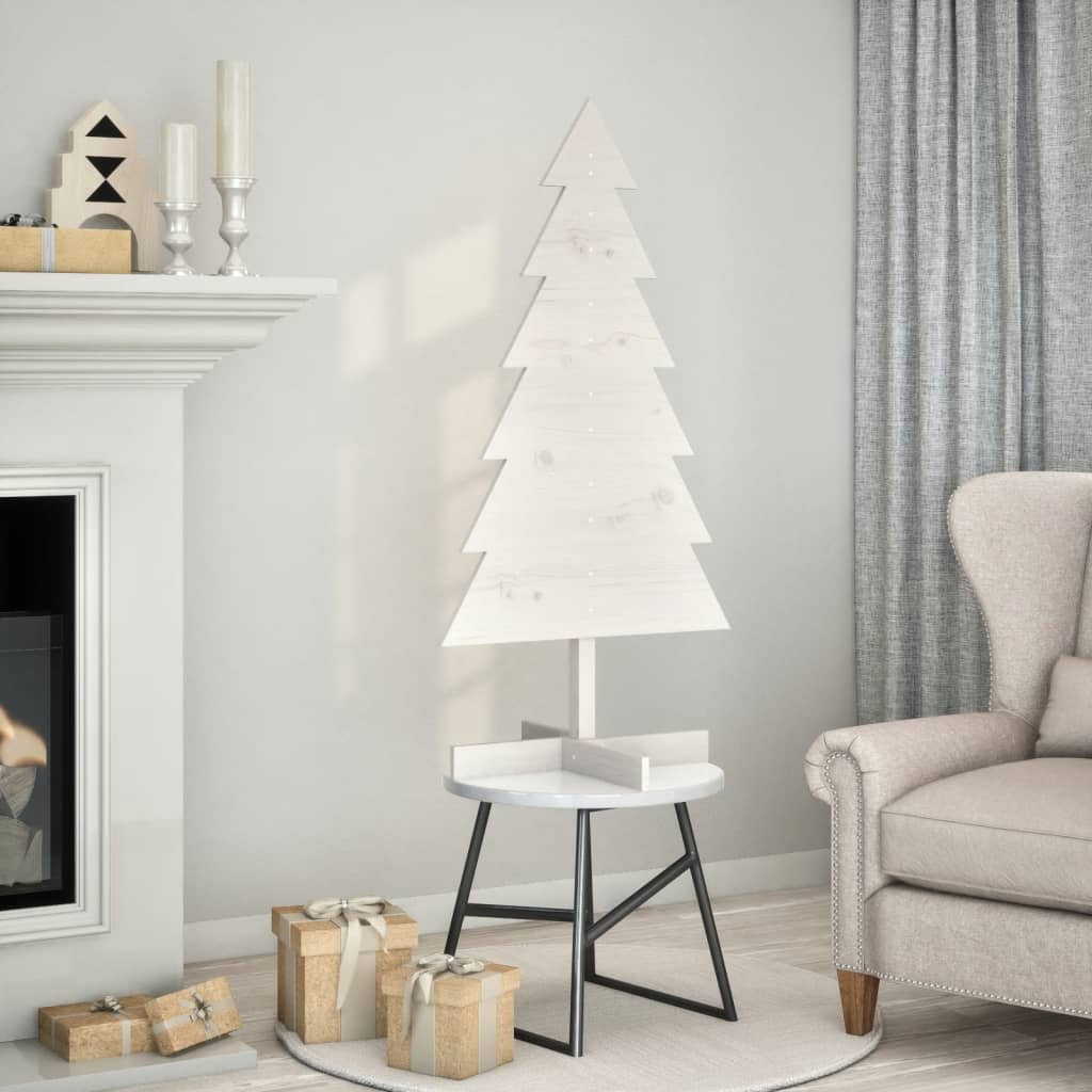 Weihnachtsbaum Weiß 120cm Kiefer zum Schmücken