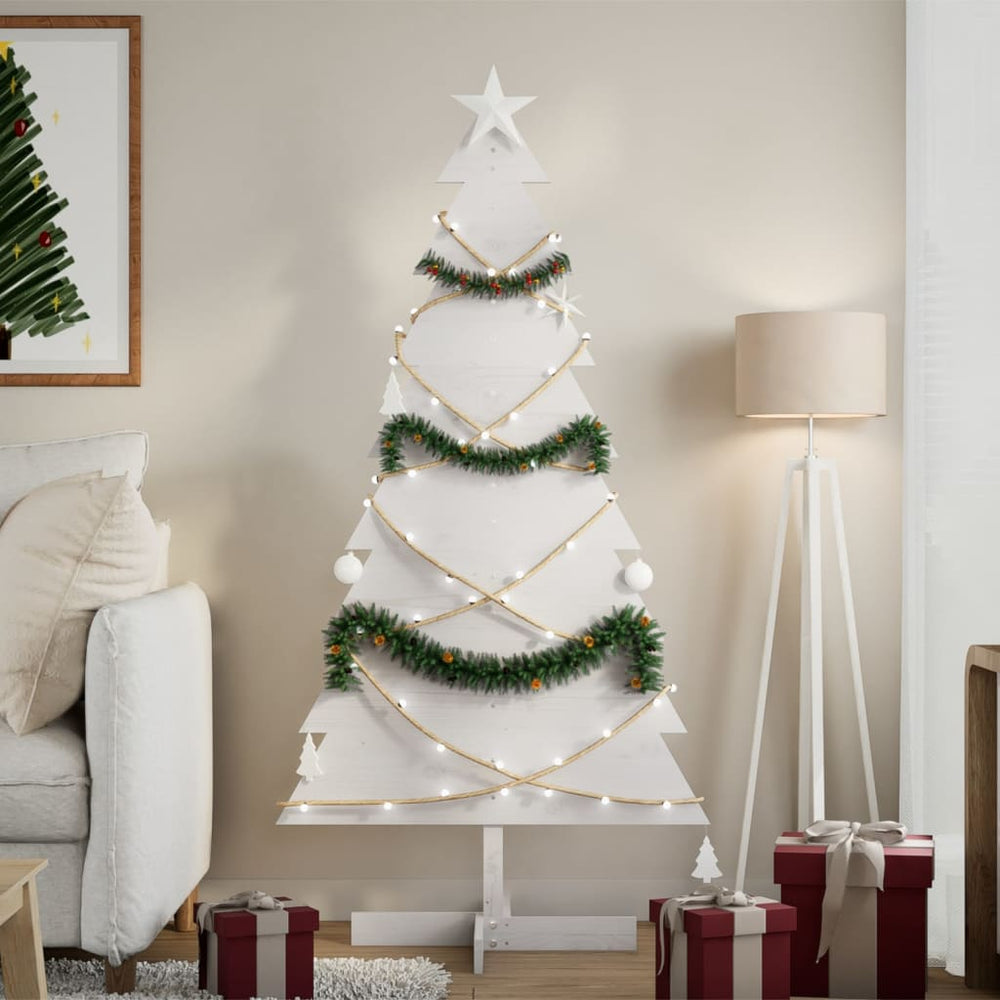 Weihnachtsbaum Weiß 150cm Kiefer zum Schmücken