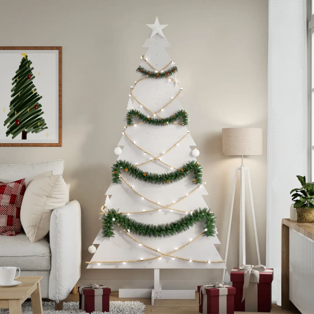 Weihnachtsbaum Weiß 180cm Kiefer zum Schmücken